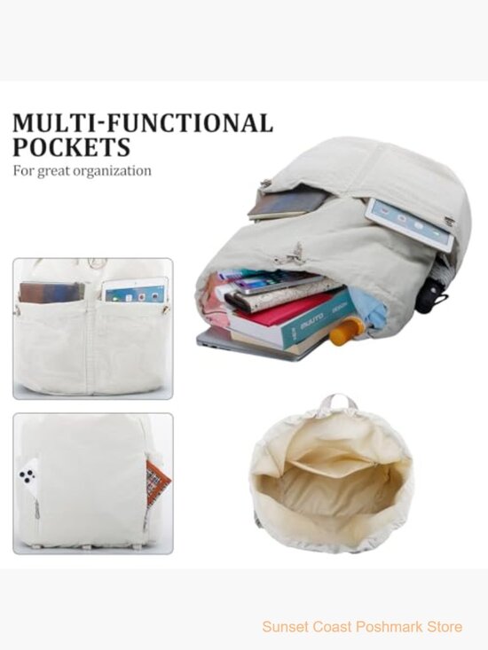 Waterproof Nylon Drawstring Backpack Adjustable Sports Travel Bag